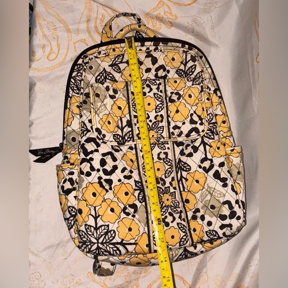 Vera Bradley Floral & Leopard Quilted Backpack - Yellow and Black - Picture 11 of 11